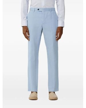 Hackett Pantalones Kensington Con Trabillas - Azul
