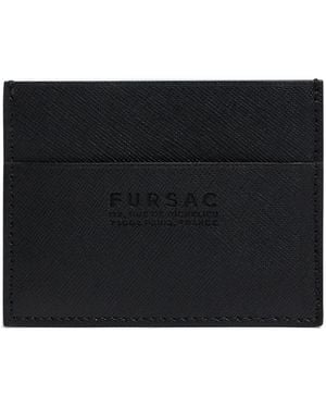 Fursac Tarjetero con logo en relieve - Negro