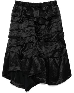 COMME DES GARÇON BLACK Acetate ラッフル スカート - ブラック