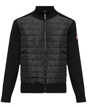 Canada Goose Pull Hybridge À Design Matelassé Sur Le Devant - Black