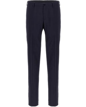 Pal Zileri Reißverschluss-Hose mit Falten - Blau