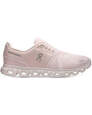 On Shoes Cloud 6 Lace-Up Trainers - Pink