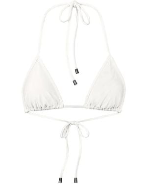 Philipp Plein Triangle Bikini Top - White
