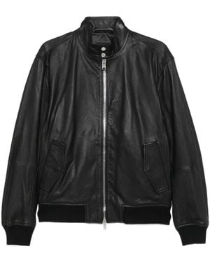 BOSS Leather Jacket - Black