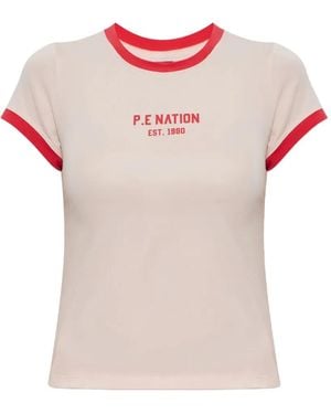 P.E Nation T-Shirt Reveal À Logo Imprimé - Pink