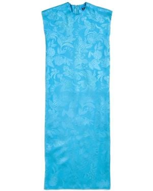 Balenciaga Patterned Mini Dress - Blue
