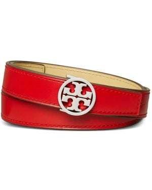 Tory Burch Reversible Logo-Buckle Belt - Red
