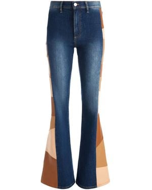 Alice + Olivia Sb Flared Jeans - Blue
