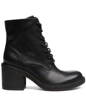 Ash Ixia Lace-Up Ankle Boots - Black