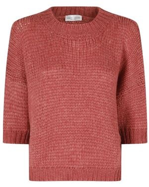 Roberto Collina Maglia Girocollo Chunky-Knit Sweater - Red