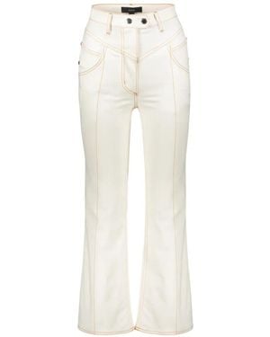 Ellery Vaqueros Con Costuras En Contraste - Blanco