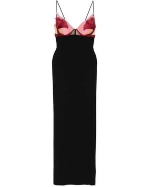 Nensi Dojaka Evie Petal Maxikleid - Schwarz