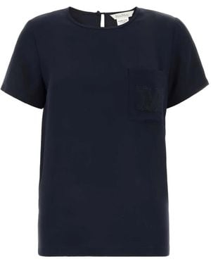 Max Mara Pagano Pocket T-Shirt - Blue