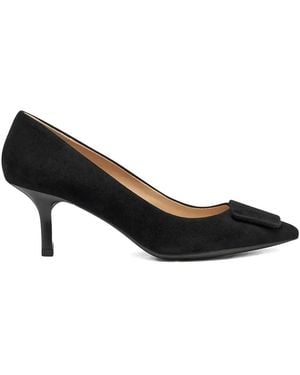 Geox 70 Mm Kleopy Suède Pumps - Zwart