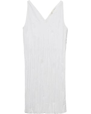 BITE STUDIOS Vestido midi con pliegues - Blanco