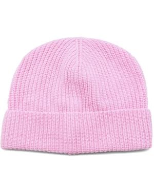 Seven Gauge Gerippte Beanie - Pink