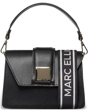 Marc Ellis Kourtney Logo-Strap Tote Bag - Black