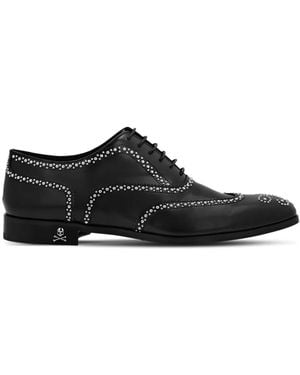 Philipp Plein Schnürschuhe Mit Nieten - Schwarz