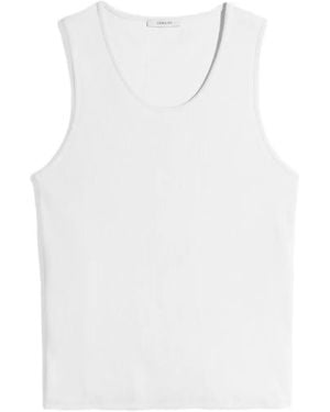 Lemaire Ribbed Tank Top - White