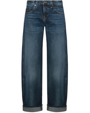 KHAITE Belt-Loop Pocket Jeans - Blue
