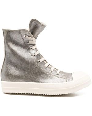 Rick Owens Sneakers Alte Metallizzate - Neutro