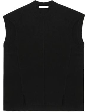 Helmut Lang Wollweste Mit Schlitz - Schwarz
