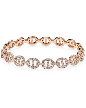 Jewels Aficionado Large-Link Diamond Bracelet - Pink