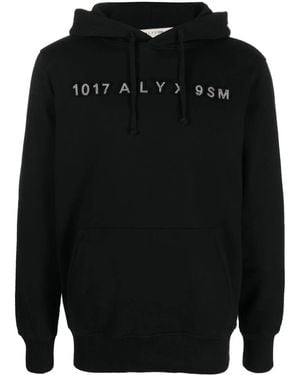 1017 ALYX 9SM Sudadera Con Capucha Y Aplique Del Logo - Negro