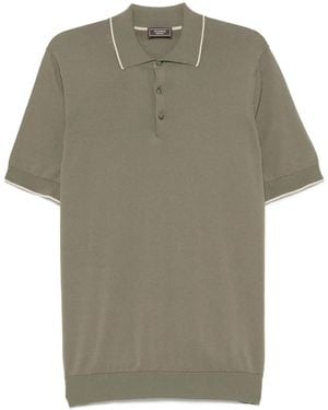 Peserico Fine-Knit Polo Shirt - Green