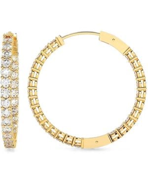 Diamond Essentials Orecchini A Cerchio Con Diamanti - Metallizzato