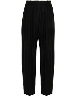 Studio Nicholson Sperro High-Waist Tapered Trousers - Black