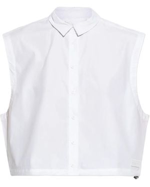 Rethinkit Studios Polo-Collar Sleeveless Shirt - White