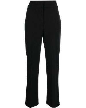 DKNY High-Waisted Cropped Trousers - Black