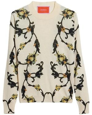 La DoubleJ Silky Crew-Neck Sweater - White