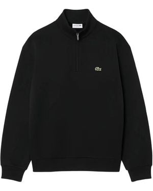 Lacoste Maglione Con Mezza Zip - Nero