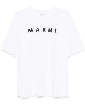 Marni T-Shirt With Logo - White