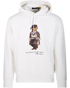 Ralph Lauren Polo-Bear Hoodie - White