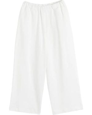 Chinti & Parker X Peanuts Printed Wide-Leg Track Trousers - White