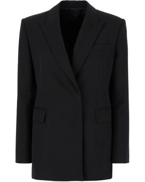 Juun.J Peak-Lapel Blazer - Black