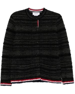 Thom Browne Jacquard Cardigan - Black