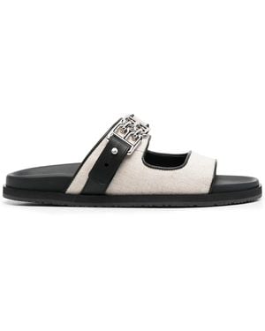 Bally Logo-Plaque Open-Toe Sandals - Black