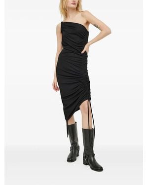 Won Hundred One-Shoulder Midi Dress - Black