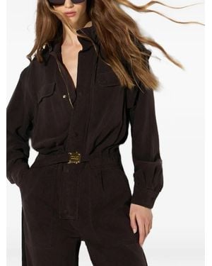 Elisabetta Franchi Mono Largo Vaquero - Negro