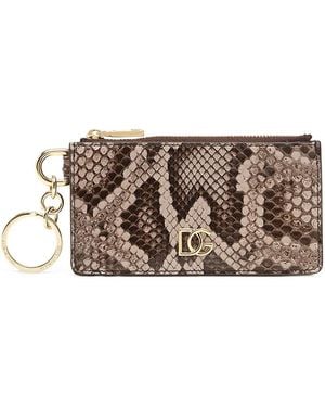 Dolce & Gabbana Dg-Logo Leather Card Holder - Multicolor