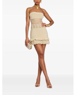 zora coated knit dress Retrofete | Dresses | Nwt Retrofete Zora Coated Knit Dress Silver Bustier Cup Midi Bodycon Glam Large