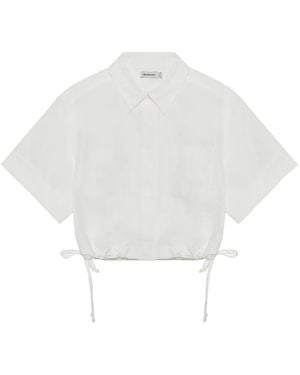 Jonathan Simkhai Ryett Cropped Shirt - White