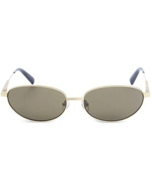 Jacquemus Oval-Frame Sunglasses - Metallic