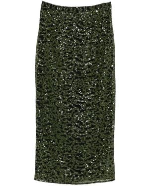 Vivetta Verzierter Midirock - Grün