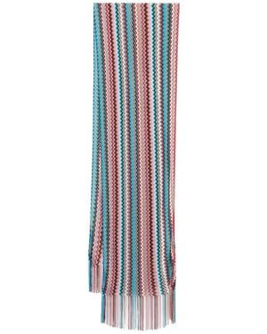 Missoni ジグザグ スカーフ - ホワイト