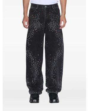 Ksubi Maxx Renaissance Jewelled Baggy Jeans - Black